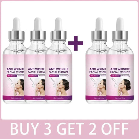 Collagen Pepide& Arginine Anti Wrinkle Facial Serum Moisturizing & Repairing Skin Fine Lines Eyes Crow's Feet Neck Wrinkles