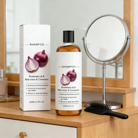 Red Onion Hair Growth Shampoo Against Hair Loss Products Strengthening Hair Follicle Lightweight Cinnamon Rosemary Oil Shampoo
