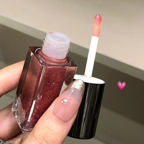 Herorange Star Shine Glitter Lip Gloss Shimmer Fine Glitter Long Lasting Moisturizing Non Sticky Glossy Lip Makeup