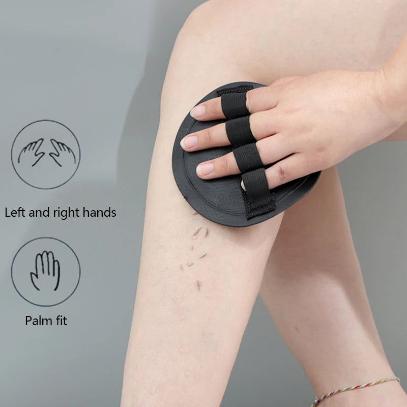 Black Body Exfoliating Bath Scrubbing Shower Brush Dead Skin Remover Bathing Tools Circular Painless Bath Towel PVA Material