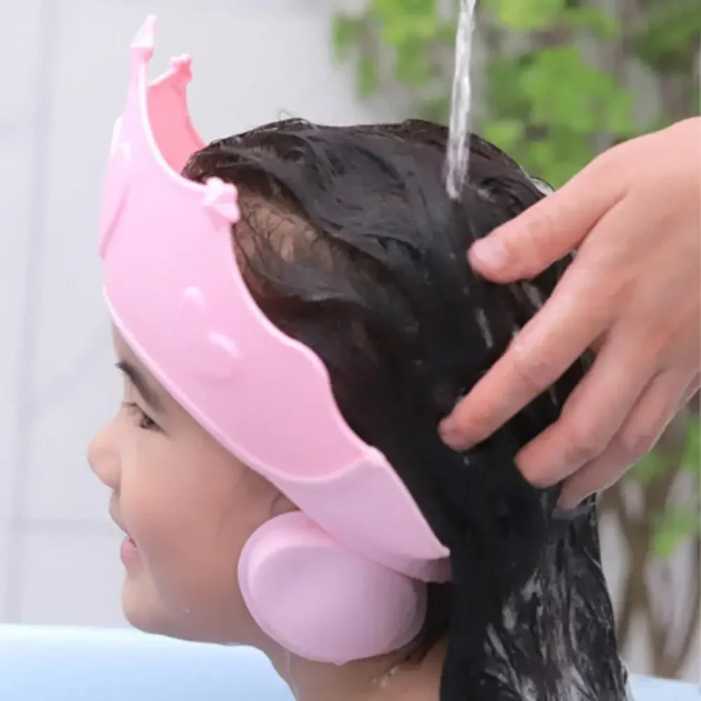 Children Shampoo Bathing Adjustable Hair Wash Hat Shower Protect Head Cover Baby Shower Soft Cap For Kids Ear Protection Safe