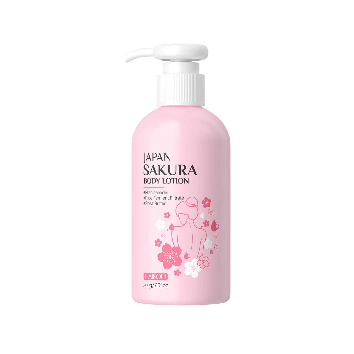 Laikou Cherry Blossom Body Lotion Moisturizing & Repairing Winter Chapped Skin Care Moisturizing Without Greasiness 200g/120g