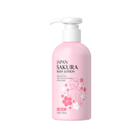 Laikou Cherry Blossom Body Lotion Moisturizing & Repairing Winter Chapped Skin Care Moisturizing Without Greasiness 200g/120g
