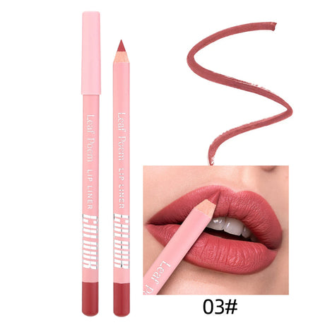 8 Colors Waterproof Lip Liner Pencil Long Lasting Sexy Dark Red Pink Matte Lipstick Pencil Natural Lipliner Pen Red Contour Tint