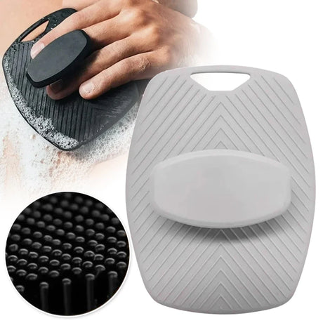New Soft Silicone Exfoliating Brush Rub Back Brush Body Cleansing Scrubber Brush Shower Gentle Massage Bath Brush Bath Supplies