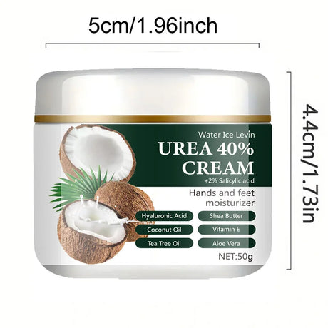 40% Urea + 2% Salicylic Acid Hand and Foot Cream, Highly Effective in Moisturizing, Lightweight and Easily Absorbed, Locks in Moisture, Portable and Ready to Use Anytime, Leaves Hands and Feet Light and Smooth