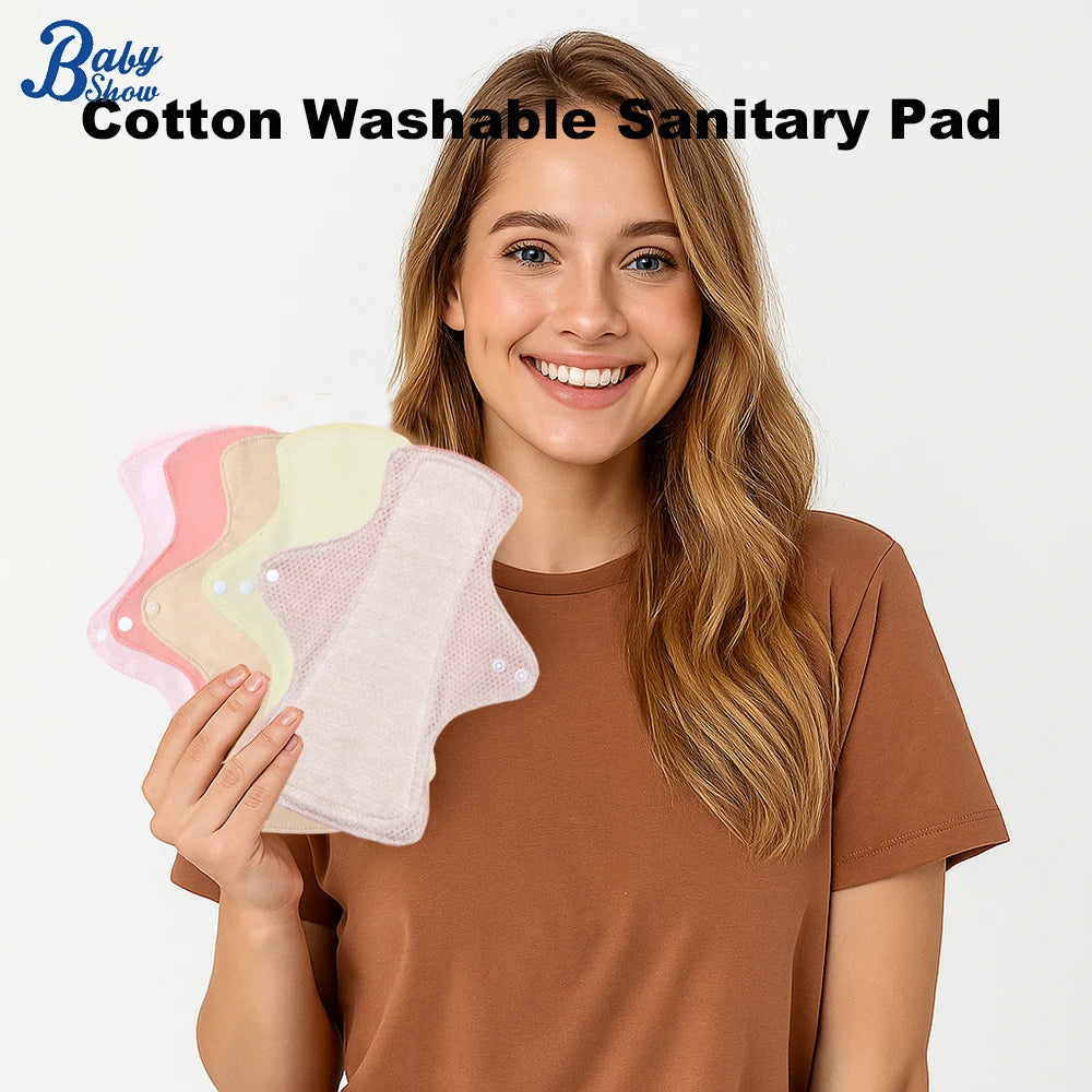 2pcs Breathable Panty Liner Feminine Reusable Sanitary Pads Period Panties Leakproof Cotton Pad Washable Daily Pads 2 Sizes