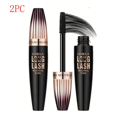 Waterproof 4D Mascara Thick Long Smudge-proof Plump Encrypted Long-lasting Curling Large Eye Makeup Makeup Tools