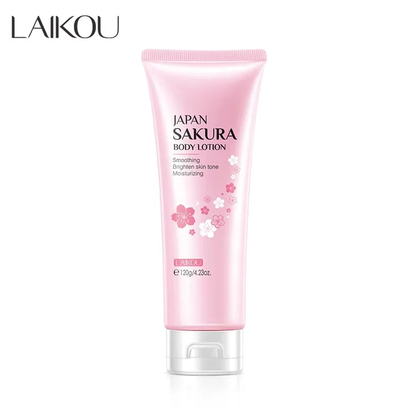 Laikou Cherry Blossom Body Lotion Moisturizing & Repairing Winter Chapped Skin Care Moisturizing Without Greasiness 200g/120g