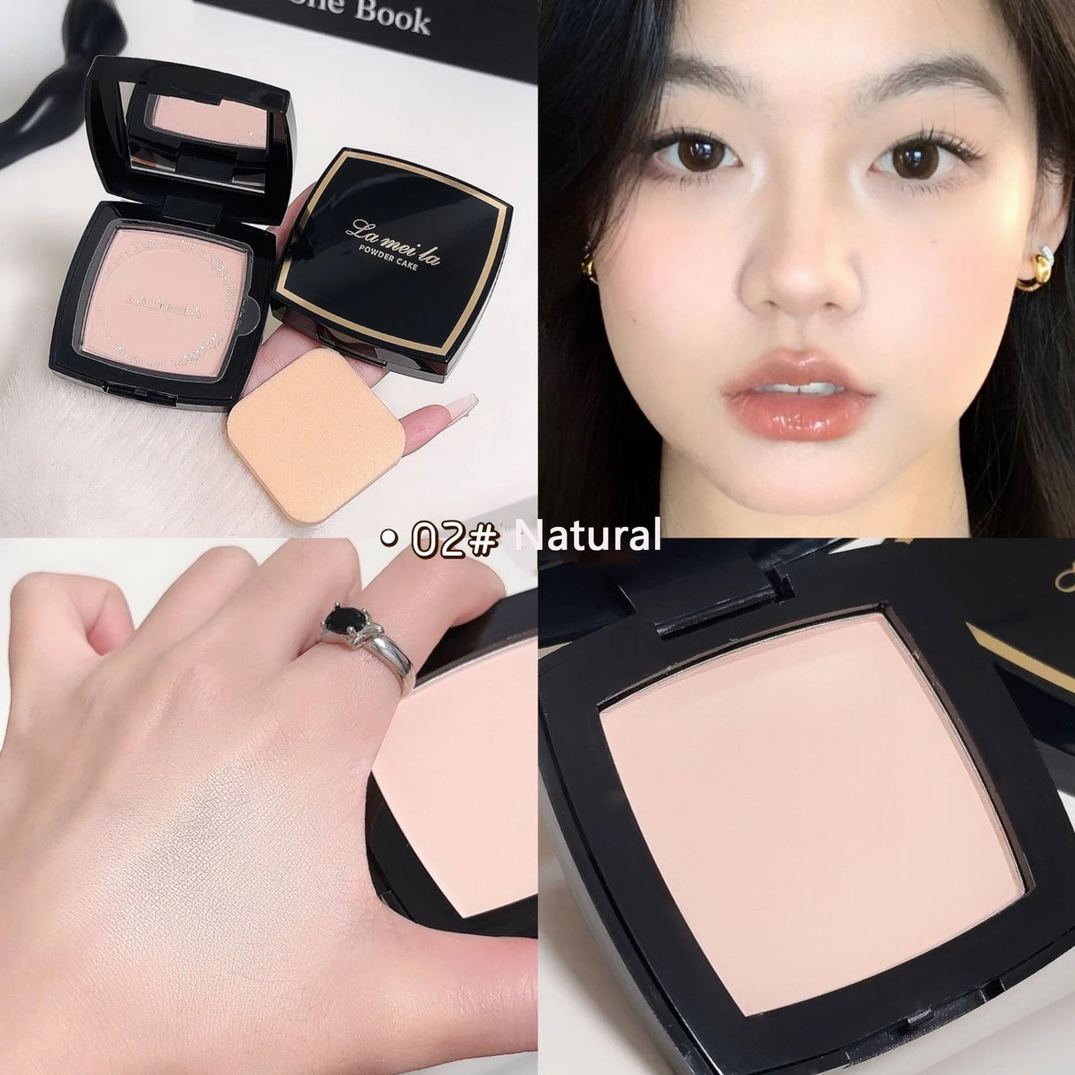 Long Lasting Matte Setting Powder Oil Control Pore Minimizing Flawless Makeup Portable Facial Powder for Smooth Skin Finish