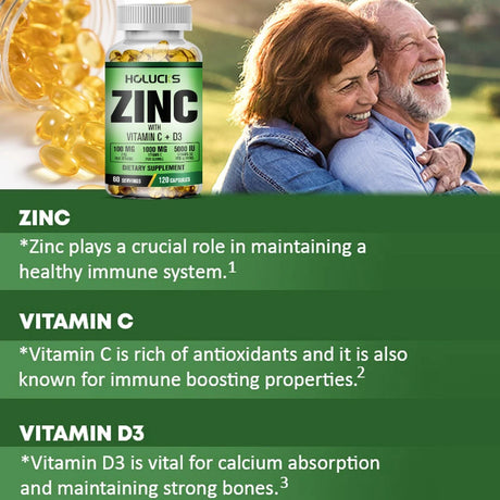 Buy 1 Get 1 Free! Pure Zinc Supplement, for Immune System Booster, Wound Healing & Antioxidant Defense for Year-Round Wellness