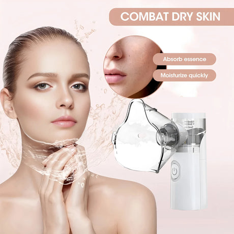 Compress Eye Steamer Relieve Fatigue Dry Eyes Moisturizing Heating Face Eye Massager Mask Humidifier Mist Nano Sprayer