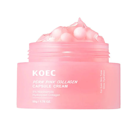 50g KOEC PDRN Pink Collagen Capsule Cream Anti-Wrinkle Hydrating Glowing Increase Elasticity 5% Niacinamide Hydrolyzed Collagen