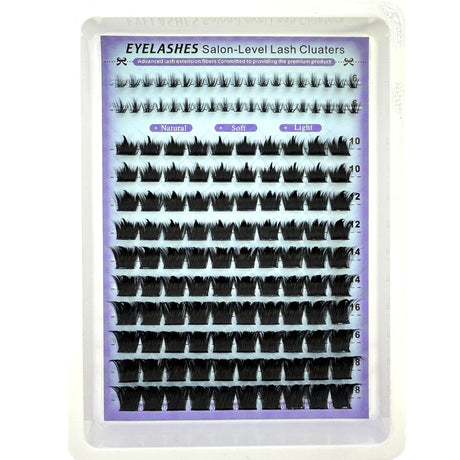 Salon-Like Lash Clusters Kit With Spikes DIY Eyelash Clusters D Curve Spiky Full Cluster Eyelash Extensions Kit Individual Lashe