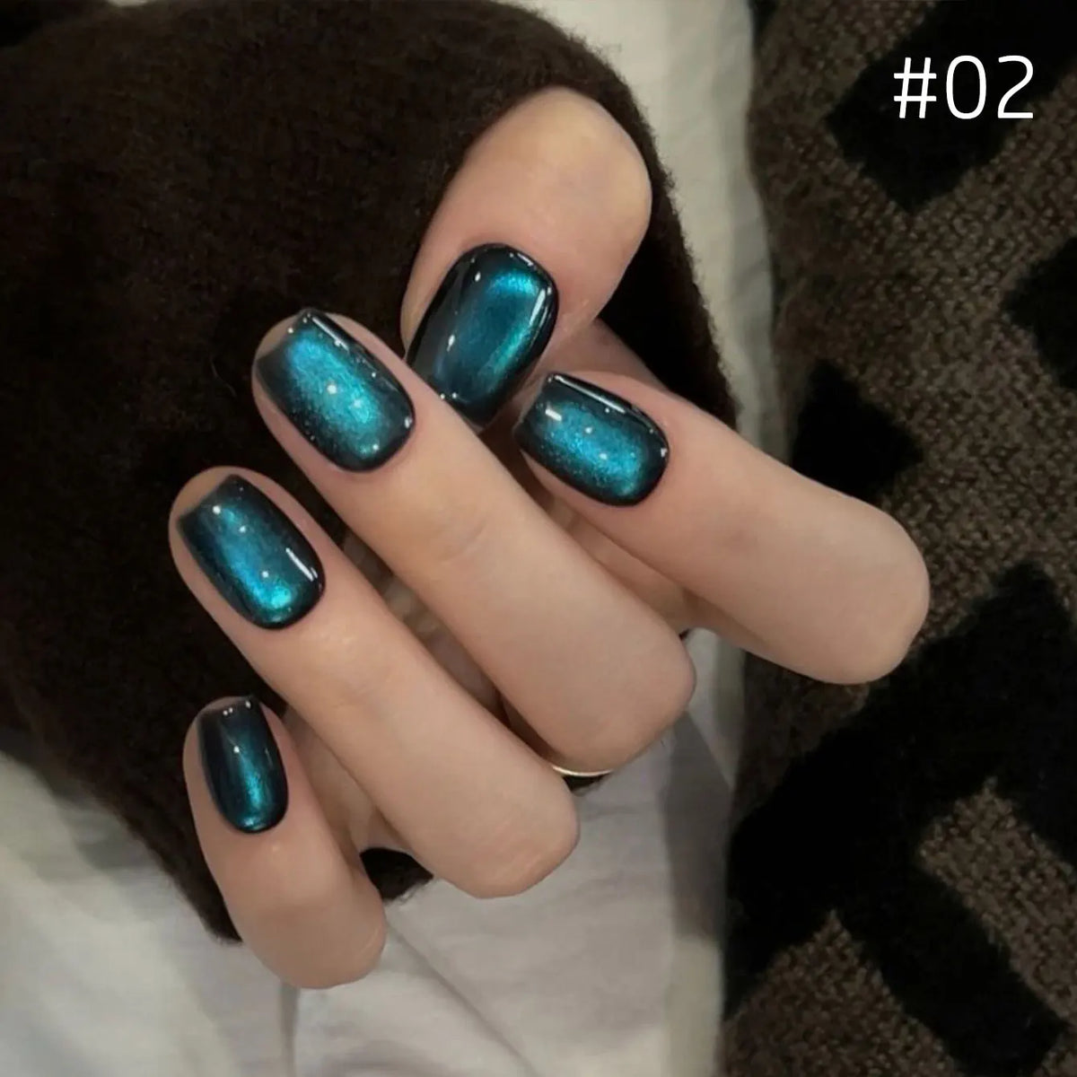 12ml 1-21pcs Brown Gold Cat Eye Gel Nail Polish Hot Selling Winter Whitening Magnet Gel Polish Gold Nails Nail Supplies Nail Art