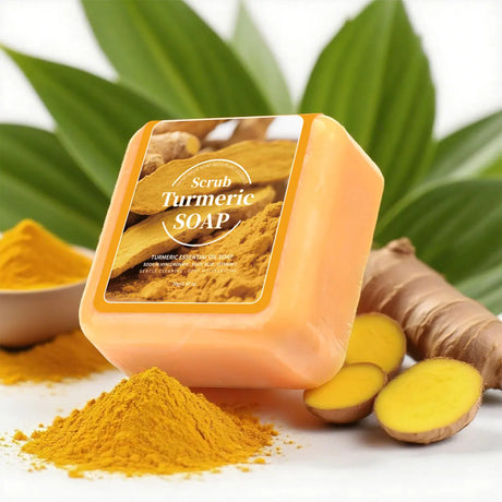Turmeric Essential Oil Cleansing Soap Containing Citric Acid Vc Can Deeply Cleanse And Brighten The Skin It Is A Disposable Soap