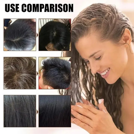 Pure Natural Herbal Hair Dye Shampoo 5 Minutes Change Hairs Color Non-irritating Repair Gray White Fashion Hair Care Women Men