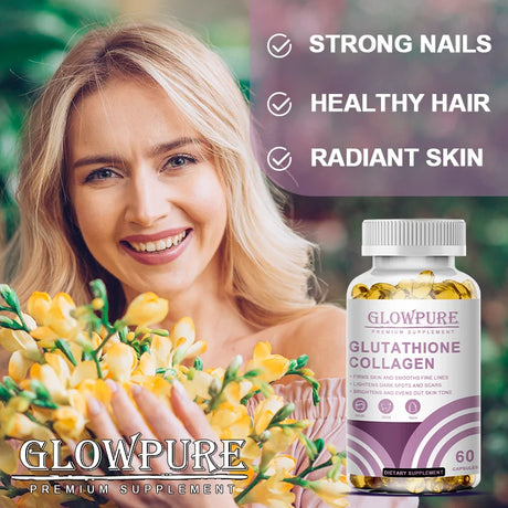 Skin Whitening & Anti-Aging Capsules - Glutathione Collagen Supplement with Antioxidant for Dull Skin