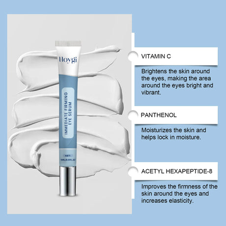 Hydrating Eye Cream,Fade Dark Circles Powerfully,Collagen Smooths Crow Feet,Deeply Hydrate & Lock Moisture,Anti Aging Against Photoaging,De Puffs & Refreshes Tired Eyes,Milia Free Lightweight Texture,Vegan & Cruelty Free