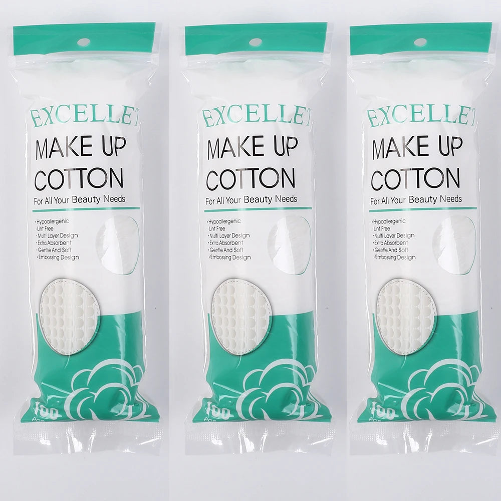 100/200/300/500Pcs/Pack Cotton Rounds Cosmetic Cotton Pads Round Ultra Soft for Makeup Removal Skin Care Facial Cleaning