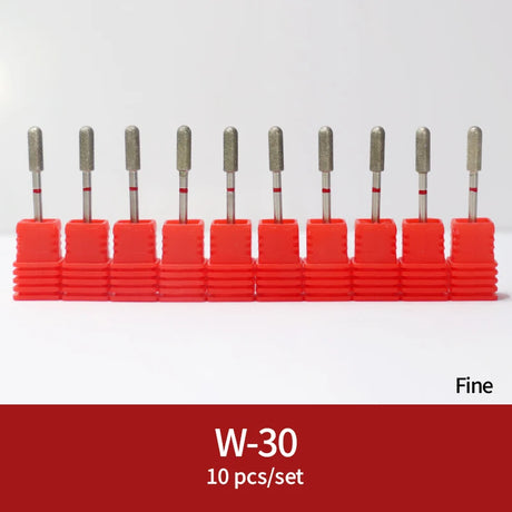 Diamond Ceramic Nail Drill Bits Milling Cutter For Manicure Left Right Rotary Cuticle Files Buffer DIY Nails Accessories Tools