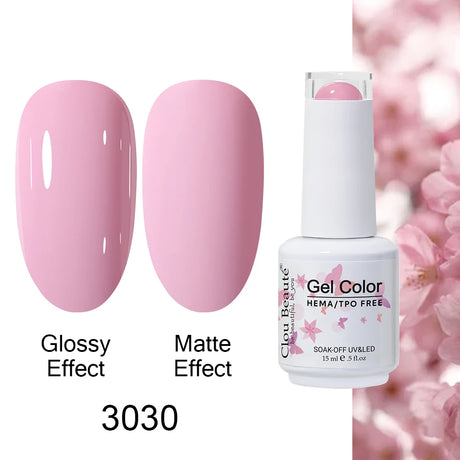 Clou Beaute Gel Nail Polish Neon Brown Royal Blue Red Green Pastal Nude Nail Art Varnishes Gel Lacquer Top Coat UV Gel Nail