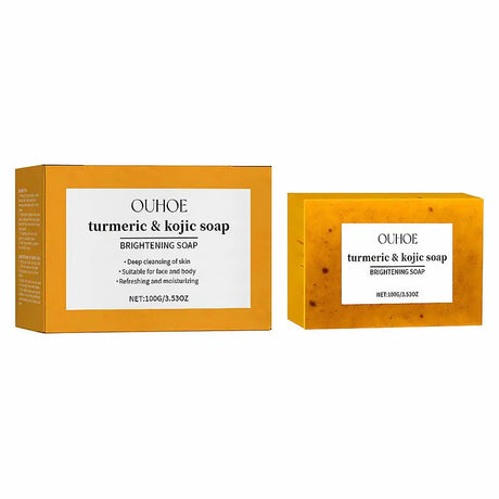 100g Turmeric Soap, Lemon Kojic Acid Soap, Shower And Facial Soap Body Care Face Cleanser Turmeric Soap Body and Face Cleaning