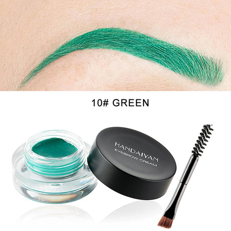 HANDAIYAN Colorful Eyebrow Cream Gel High Pigment Brows Tint Waterproof Long lasting Eye Brow Dye With Brushes Decorate Cosmetic