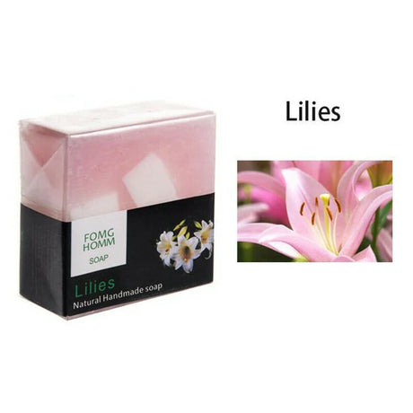 3pcs Thailand Natural Fruit Soap Moisturizing Rose Bamboo Charcoal Hydrating Exfoliating Hand Washing Cleansing Soap Bath Soap