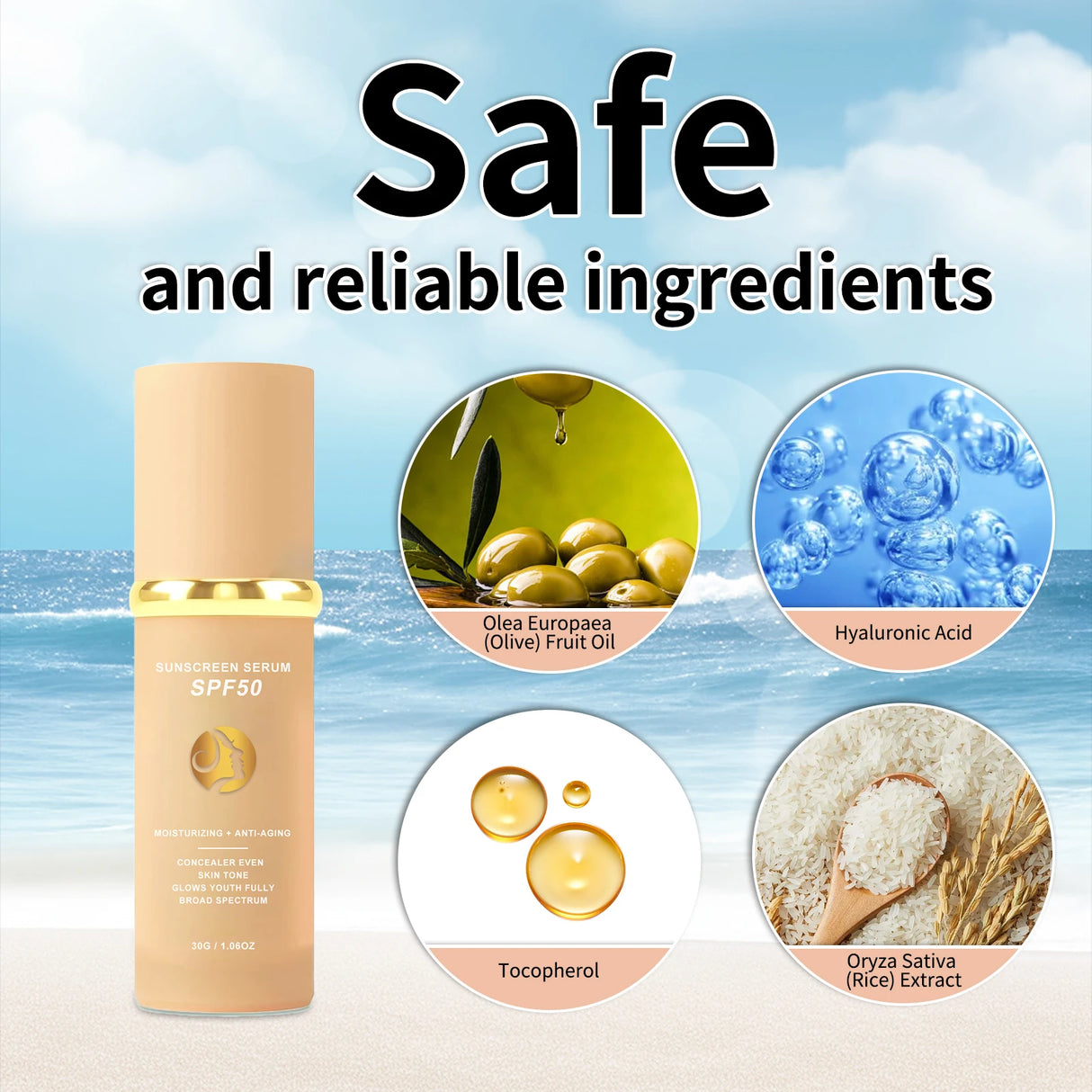 Sunscreen Liquid Foundation Waterproof Sweatproof Concealer Skin Tone Natural Matte Finish Pores Blur Long Lasting Lightweight