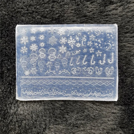 1pc Butterfly Sweater Snowflake 3D Acrylic Mold Photo Frame Silicone Nail Art Nails DIY Nail Art Templates Nails Mold