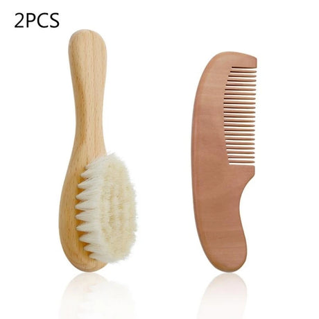 Baby Hair Brush & Comb Set Children Hair Brush Soft Nylon Bristle Cradle Caps Hair Brush for Toddler Infant Massage