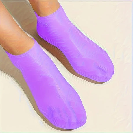 2pcs silicone foot care socks,exfoliating,moisturizing,and crack resistant socks,suitable for use when feet are dry and cracked.
