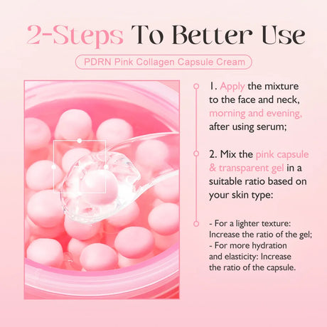 50g KOEC PDRN Pink Collagen Capsule Cream Anti-Wrinkle Hydrating Glowing Increase Elasticity 5% Niacinamide Hydrolyzed Collagen