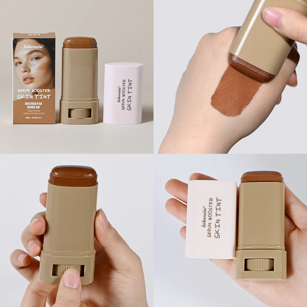 Solid Tinted Serum Skin Tint Balm Beauty Balm Serum Radiant Dewy Finish Even Skin Tone Plumper Look Cosmetics