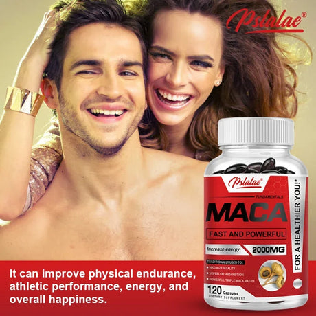 Maca Root Capsules - Boost Endurance & Strength, To Maximize Vitality and Performance, Muscle Mass Improve
