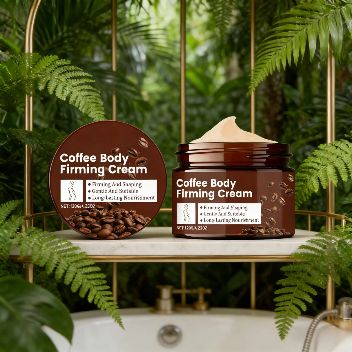Firming Body Cream Anti Cellulite Tighten Skin Lifting Non-greasy Soften Sculpting Shaping Body Care Coffee Cream Moisturizer