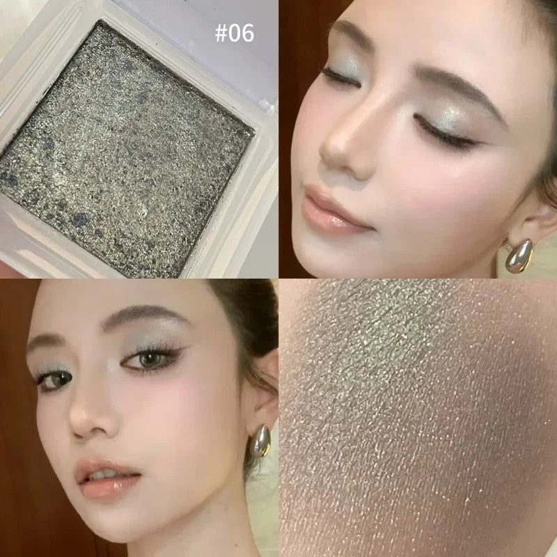Wild Rose Black Eyeshdaow Palette Matte Glitter Single Color Eyeshadow Gothic Red Pigments Waterproof Fashion Smoky Eyes Makeup