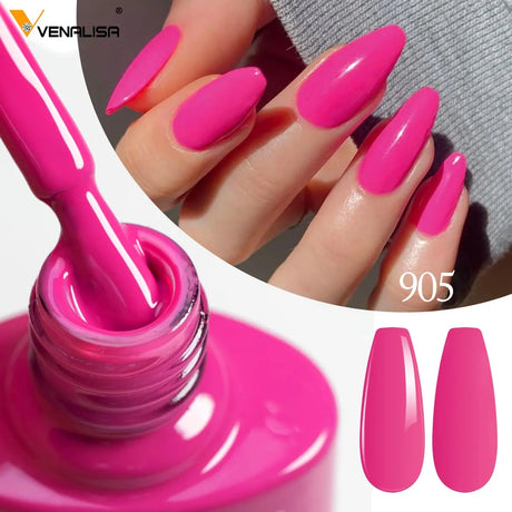 Venalisa 7.5ml Nail Gel Polish 60 Color Glitter Color Nail Varnish For Nail Art Manicure Top Coat Soak Off Enamel UV Gel Varnish