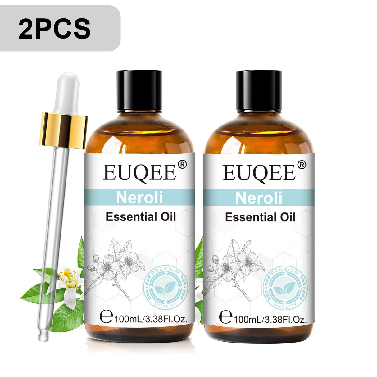 EUQEE 3.38FI.Oz. Aromatherapy Essential Oil For Reed Diffuser Humidifier-100ml Vanilla Lavender Cinnamon Lemon Essential Oils