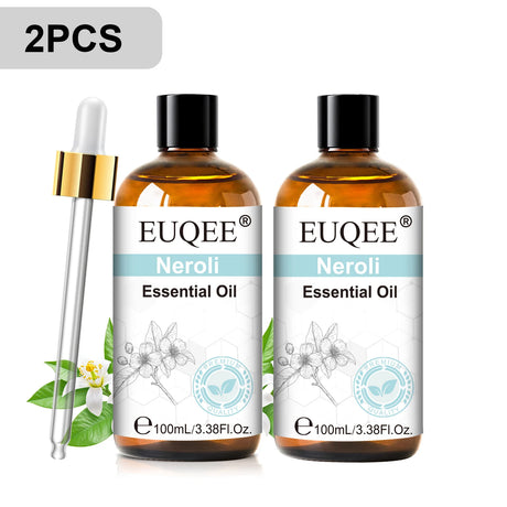 EUQEE 3.38FI.Oz. Aromatherapy Essential Oil For Reed Diffuser Humidifier-100ml Vanilla Lavender Cinnamon Lemon Essential Oils