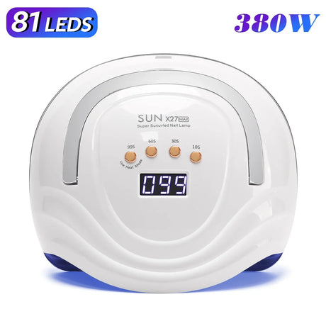 380W UV LED Lamp for Nail 84 LEDs Nail Dryer with Auto Sensor Quick-drying Manicure Lamp for Curing Nail Polish Nail Art Tools