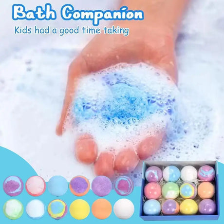 Kids Bath Bombs with Surprise Inside, Fizzy Spa Balls Gift Set with Animal Toys, Educational, Fun Relaxing Holiday Gift for Kids