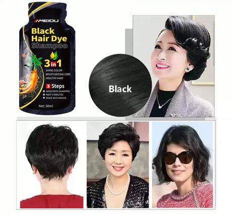 Pure Natural Herbal Hair Dye Shampoo Change Hair Color Cover Gray Hair White Hair Treatment Bubble Plant Hair Dye Hair Care New