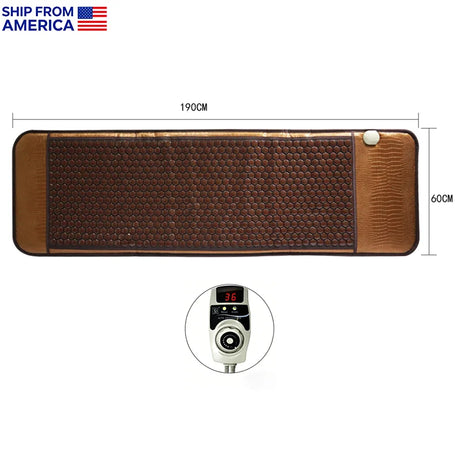 Heated Tourmaline Yoga Mat Thermal Sofa Mattress With Adjustable Temperature Non-Slip, Electric Heating Pad, Ideal For Hot Yoga,