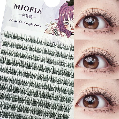 1/box 90 clusters idol False Eyelashes Black Natural Manga Lashes Anime Eyelashes Large Capacity Lashes Extension Chinese Makeup