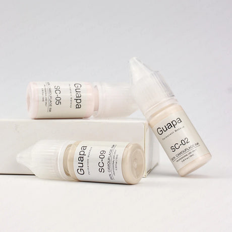 Guapa 10ml Permanent Makeup Ink Stretch Mark Camouflage Pigments Skin Tone Scar Camouflage Tattoo Ink for Restore Skin Tone