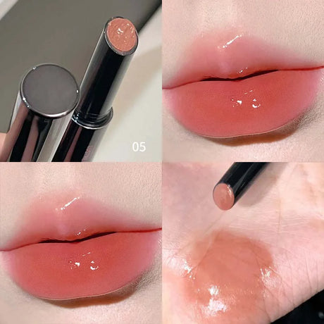 Mirror Jelly Lipstick Lasting Moisturising 6 Colors Water-light Lip Gloss Waterproof Pink Lip Tint Korean Makeup Women Cosmetics