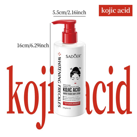 250ml Kojic Acid Whitening Body Lotion Moisturizing And Brighten Skin Essential Home Lotion In Autumn And Winter