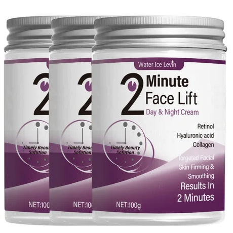 2 Minute Face Lift Day & Night Cream with Retinol, Hyaluronic Acid & Collagen, Moisturizes, Nourishes & Firms Skin in 2 Minutes